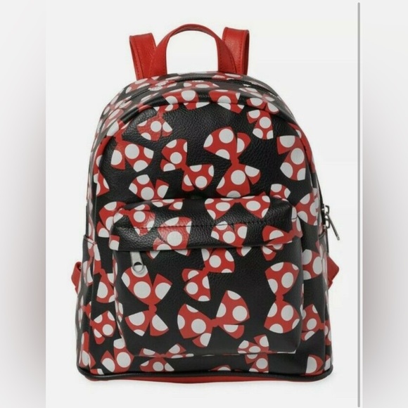 Disney Parks Minnie Mouse Bows Mini Backpack Bag - Picture 1 of 2